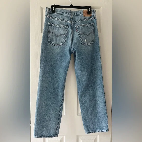 Levi’s 94 Baggy Distressed Jeans Size 29x31 Y2K Straight Leg Denim - Picture 9 of 13